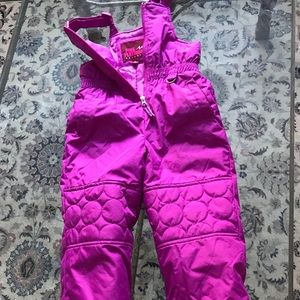 Magenta Pink platinum 4T snow pants